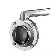 DN25 1Inch Sanitary Stainless Steel SS304 SS316L  DIN Butterfly Valve